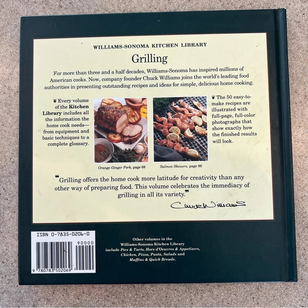 Williams-Sonoma Kitchen Library Hardcover Book-GRILLING